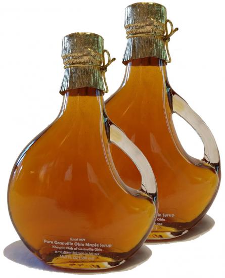 Two 500ml Oval Glass Bottles